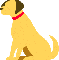 Ilustração de cão amarelo do seguro Animais Mapfre