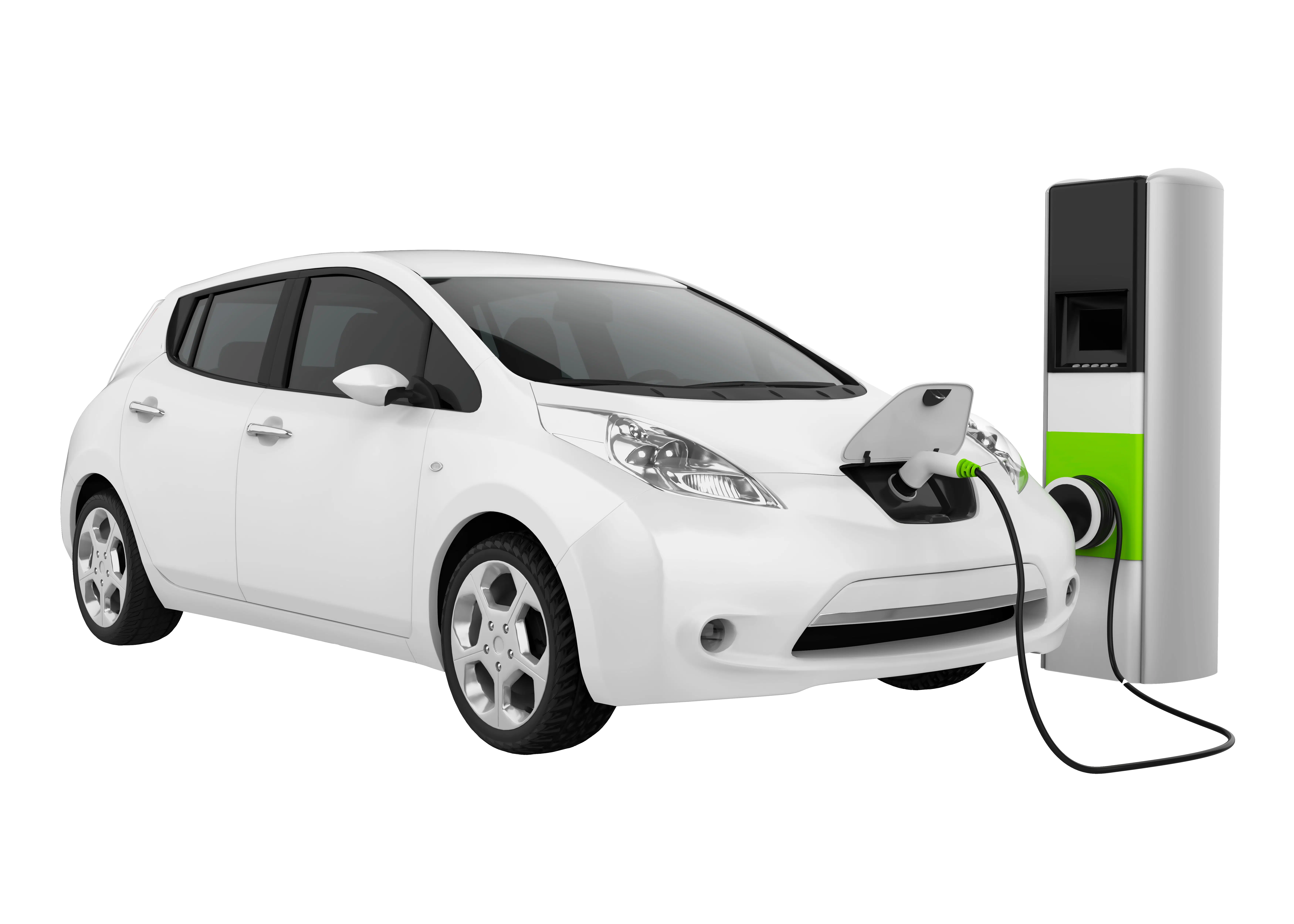 Carro eletrico ou hibrido a carregar