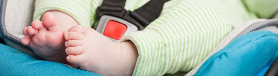 Os recém-nascidos também podem ser afetados por um acidente de trânsito