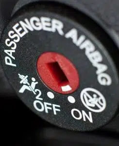 botão para desativar airbag