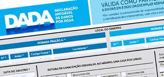 DADA – Declaração amigável para danos por água